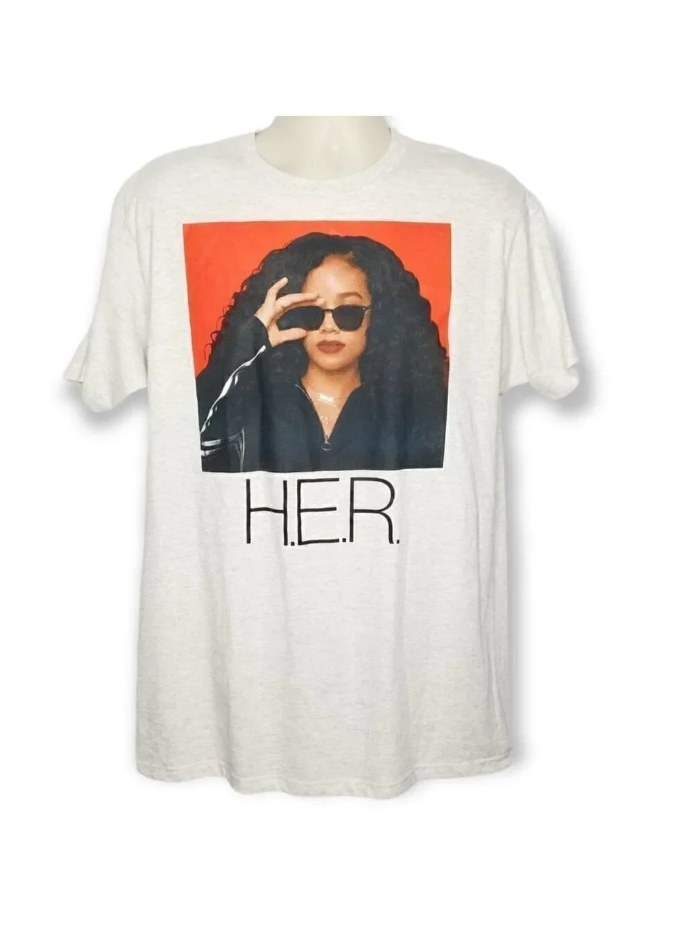 H.E.R.‎ Band Tee Gray Graphic T-Shirt Men’s Size M